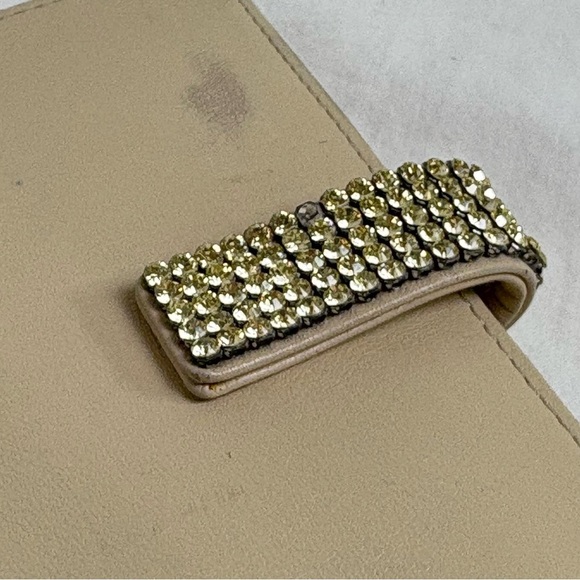 SWAROVSKI Rhinestone Leather Wallet *minor flaws* - Picture 4 of 10